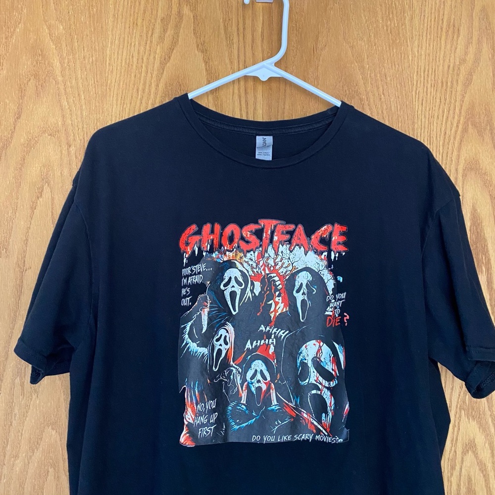 Scream Ghostface Halloween T-shirt - Picture 3 of 12